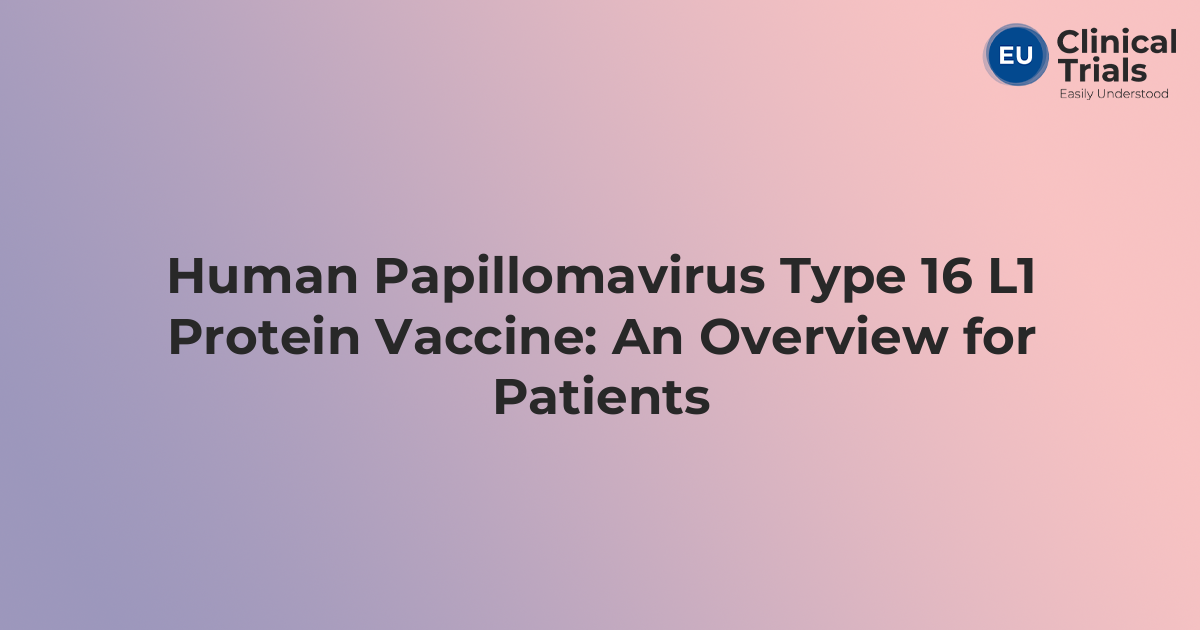 Human Papillomavirus Type 16 L1 Protein – Application in Therapy and ...