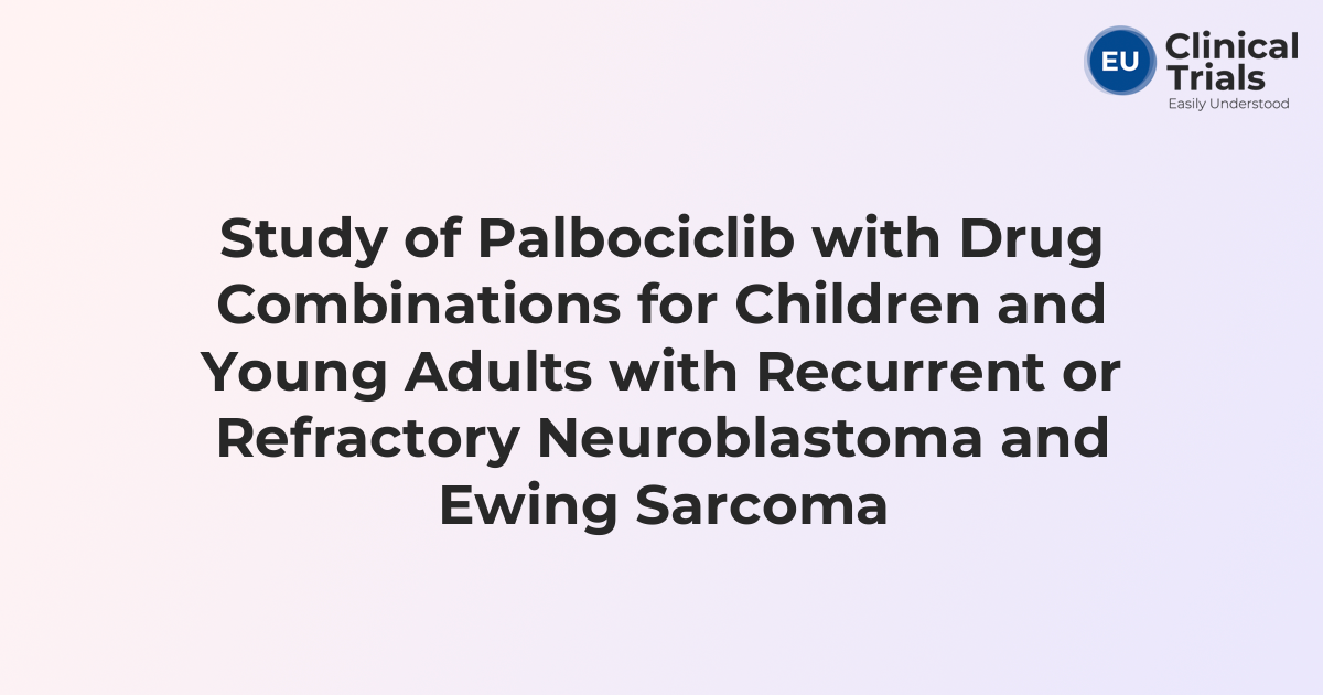 Study of Palbociclib with Drug Combinations for Children and Young ...